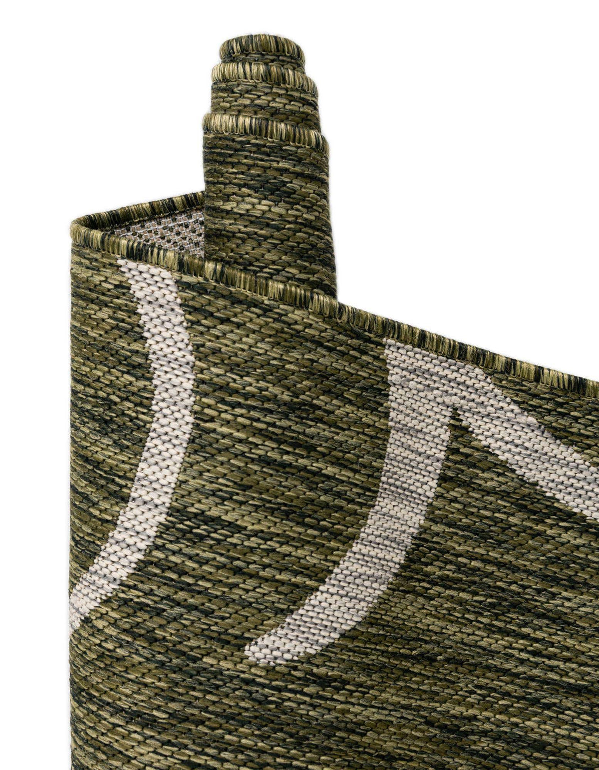 Quadratisch Outdoor Teppich Outdoor Botanical in Grün von Hadorn™ - Lifestyle Image