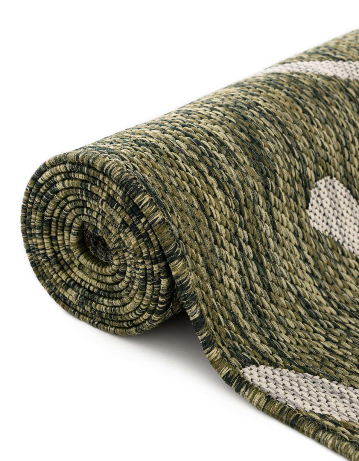 Quadratisch Outdoor Teppich Outdoor Botanical in Grün von Hadorn™ - Lifestyle Image