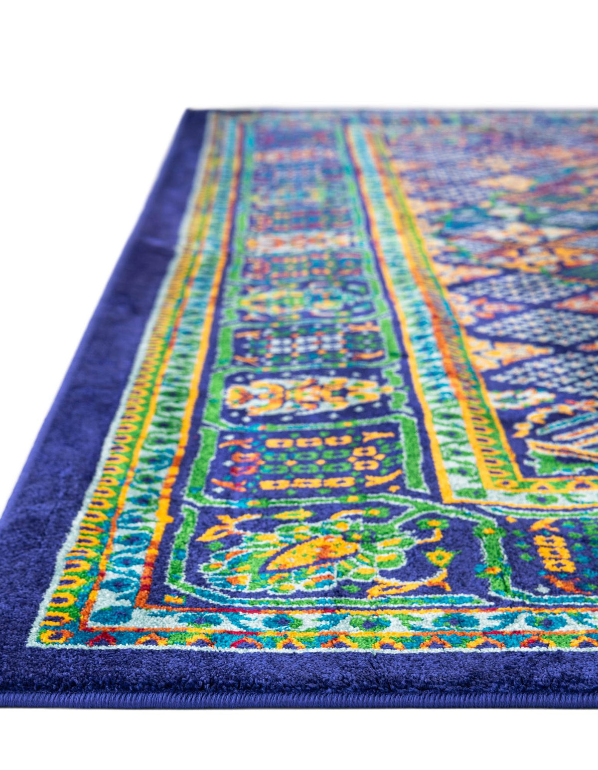 Quadratisch Teppich Calypso in Marineblau von Hadorn™ - Lifestyle Image