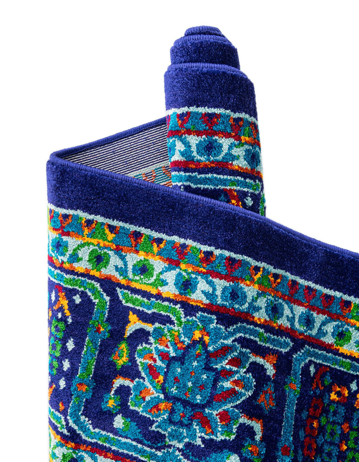 Quadratisch Teppich Calypso in Marineblau von Hadorn™ - Lifestyle Image