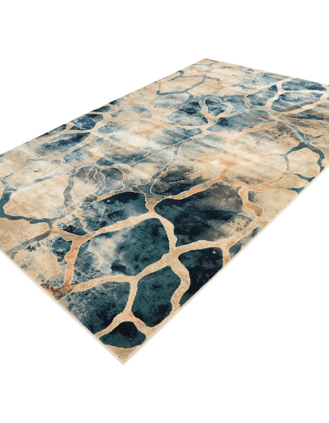 Rechteck Teppich Ethereal in Marineblau von Hadorn™ - Lifestyle Image