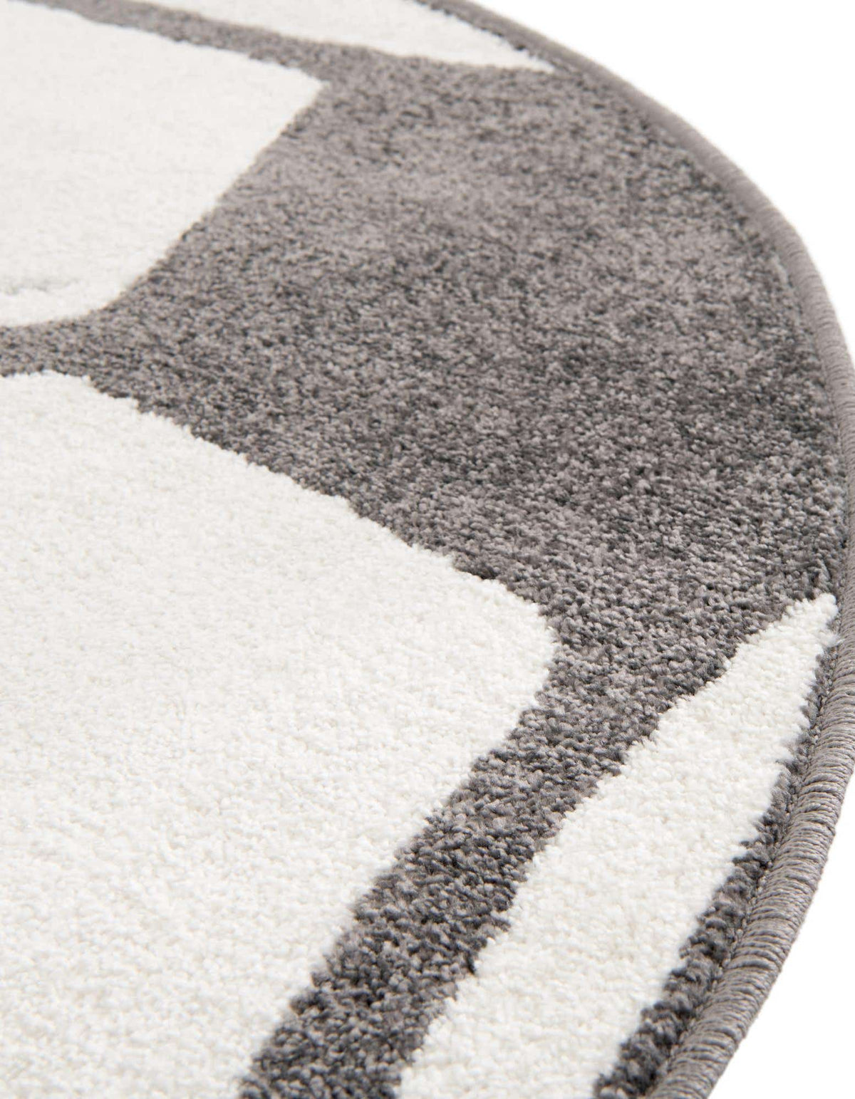 Rund Teppich Whimsy Kids in Schwarz und Weiss von Hadorn™ - Lifestyle Image