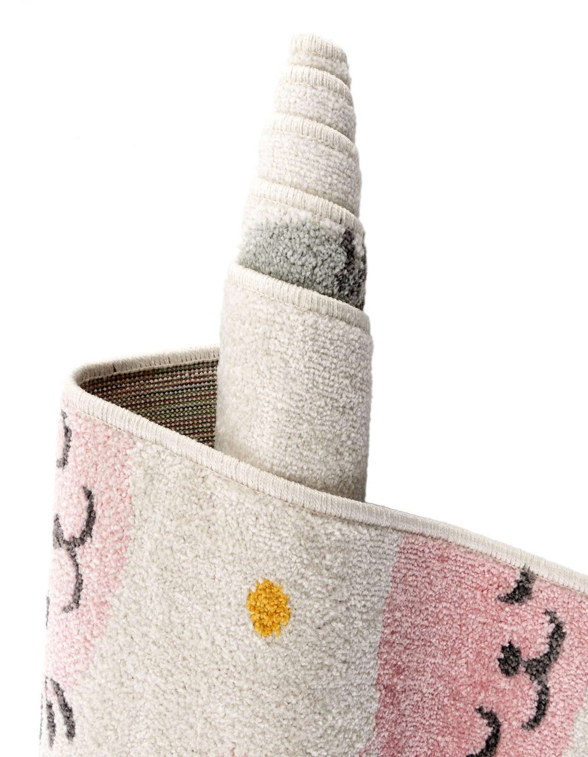 Rund Teppich Whimsy Kids in Elfenbein von Hadorn™ - Lifestyle Image