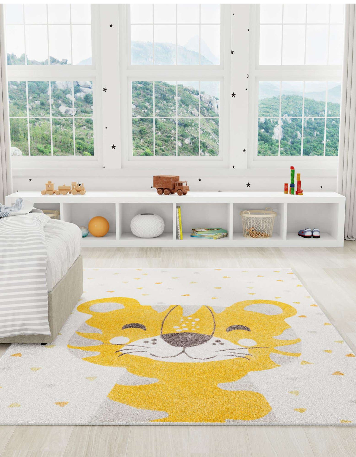 Rechteck Teppich Whimsy Kids in Elfenbein von Hadorn™ - Lifestyle Image