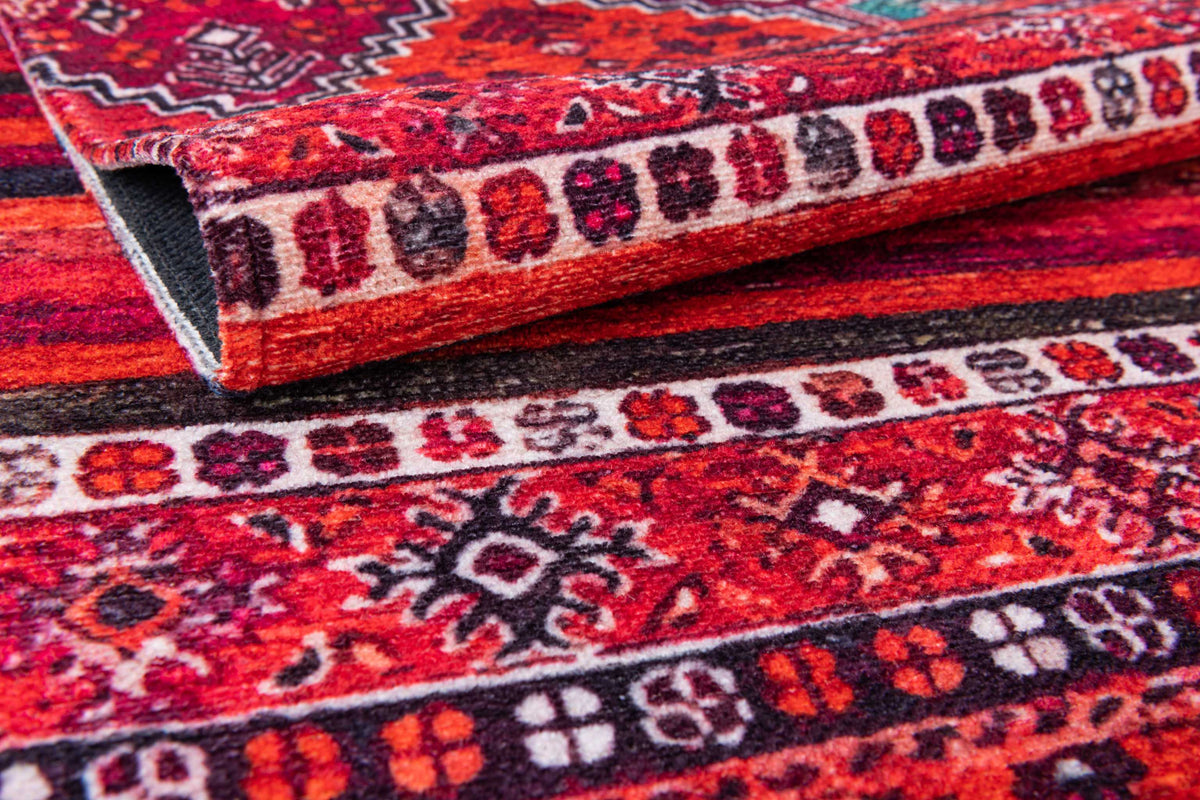 Rechteck Teppich Kriens Attai in Rot von Hadorn™ - Lifestyle Image