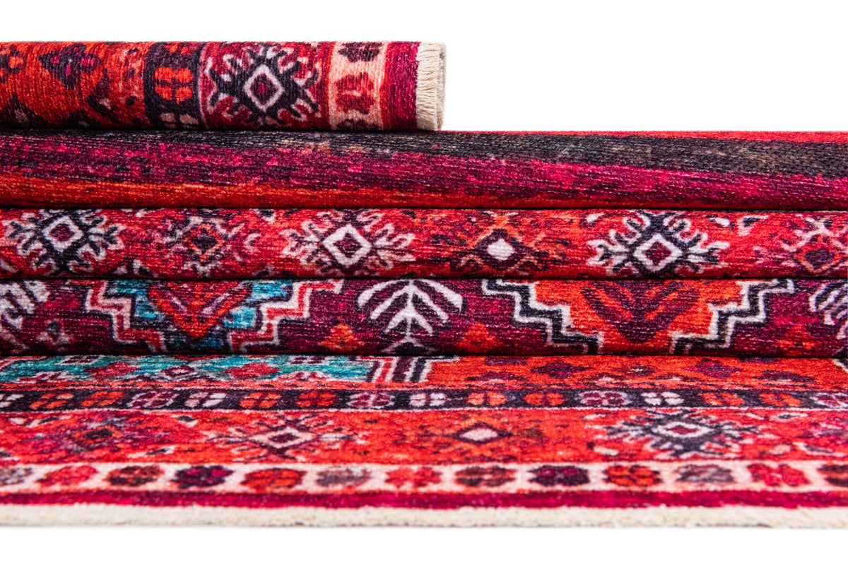 Rechteck Teppich Kriens Attai in Rot von Hadorn™ - Lifestyle Image