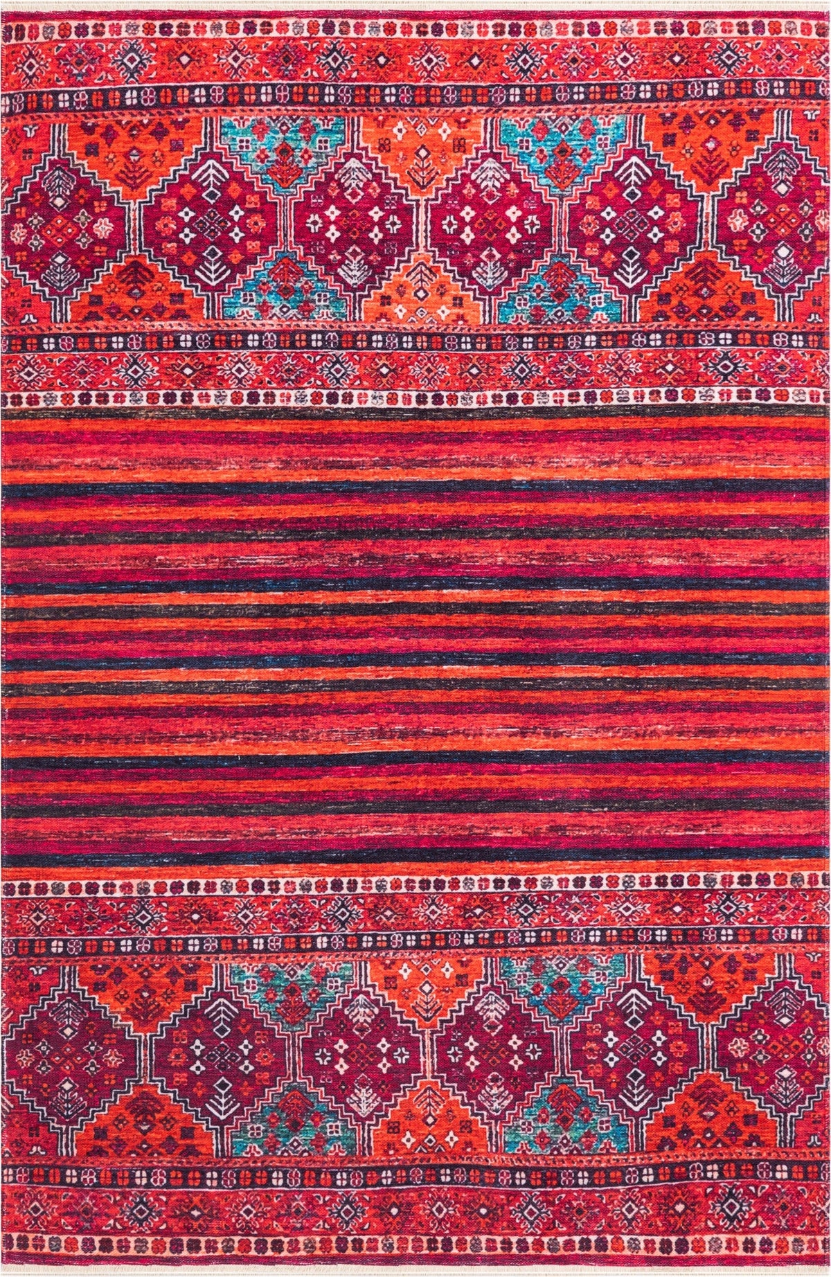 Rechteck Teppich Kriens Attai in Rot von Hadorn™ - Lifestyle Image