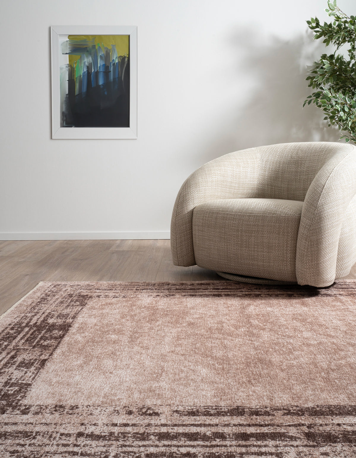 Rechteck Teppich Kriens Stella in Beige von Hadorn™ - Lifestyle Image