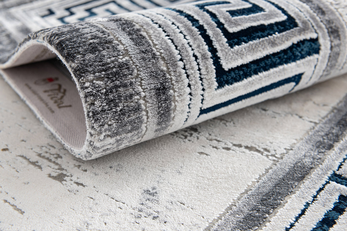 Rechteck Luxus Teppich Montreux in Hellgrau von Hadorn™ - Lifestyle Image