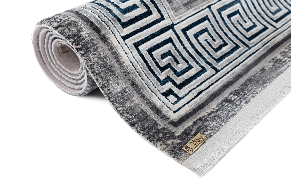 Rechteck Luxus Teppich Montreux in Hellgrau von Hadorn™ - Lifestyle Image