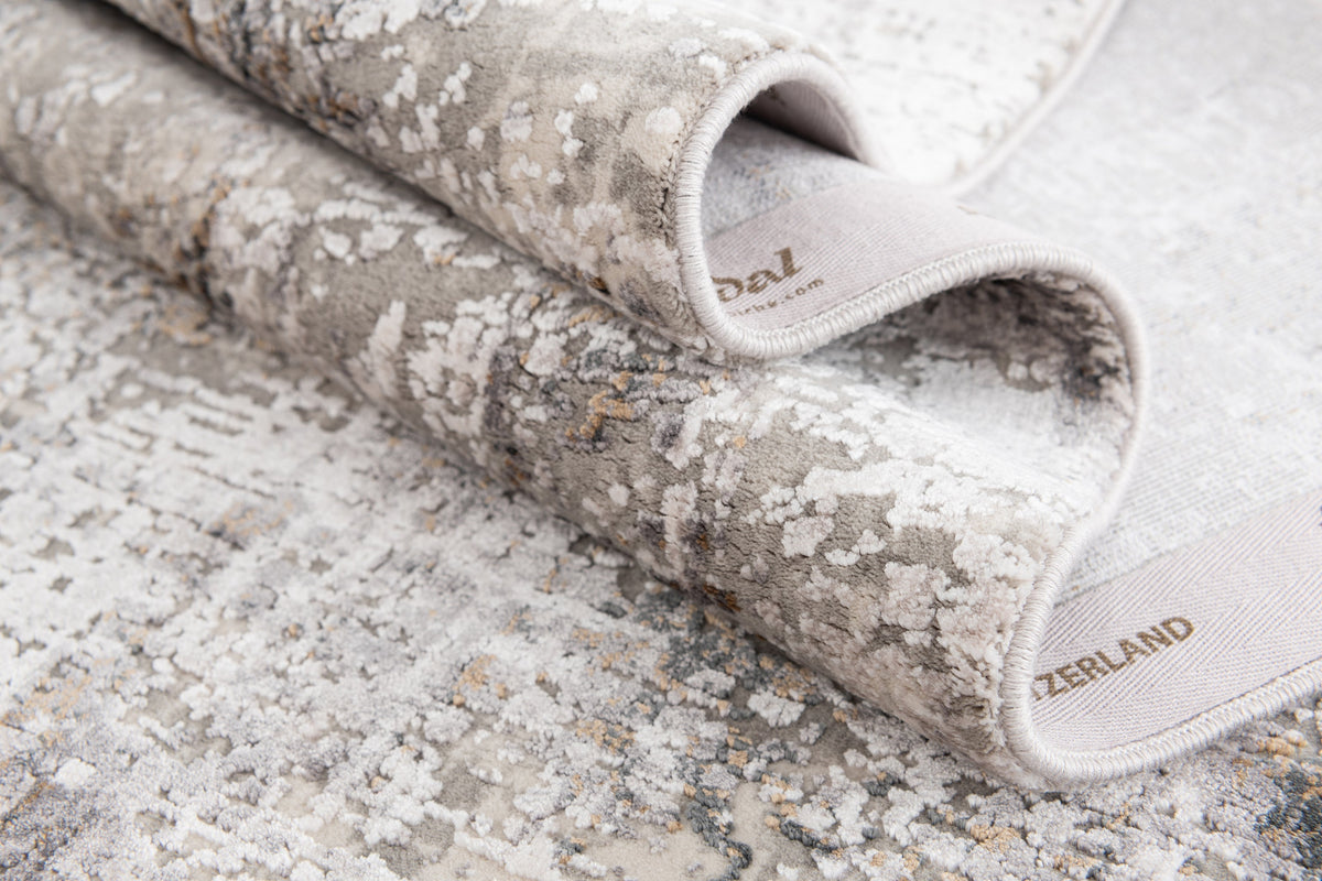 Rechteck Luxus Teppich Basel in Grau von Hadorn™ - Lifestyle Image