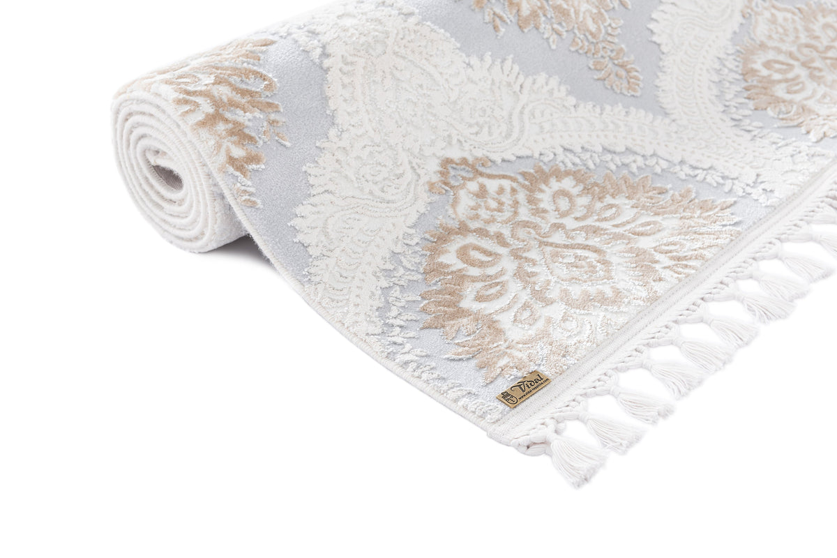 Rechteck Luxus Teppich Arosa in Weiss von Hadorn™ - Lifestyle Image