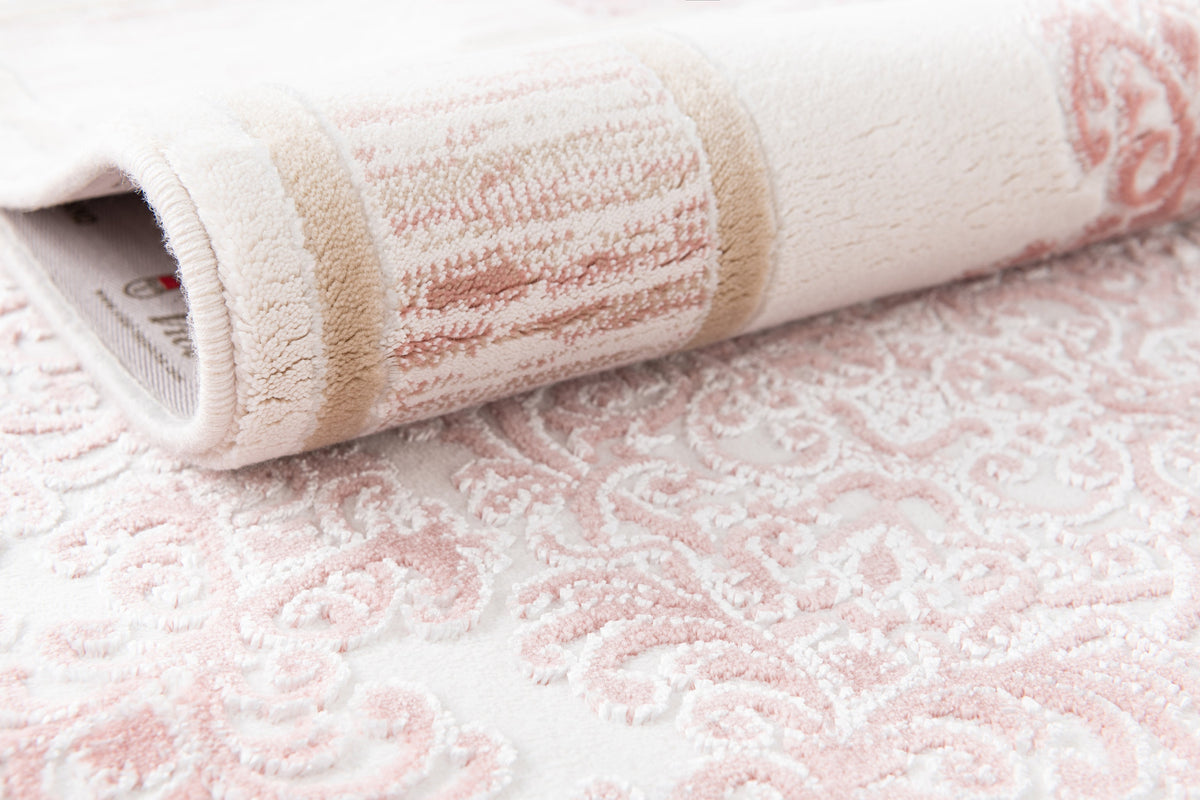 Rechteck Luxus Teppich Arosa in Rosa von Hadorn™ - Lifestyle Image