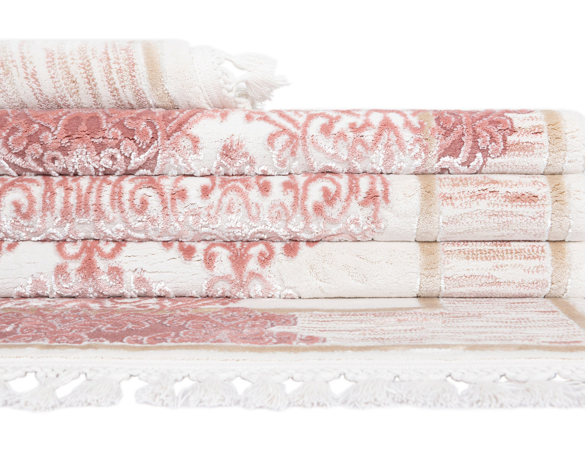 Rechteck Luxus Teppich Arosa in Rosa von Hadorn™ - Lifestyle Image