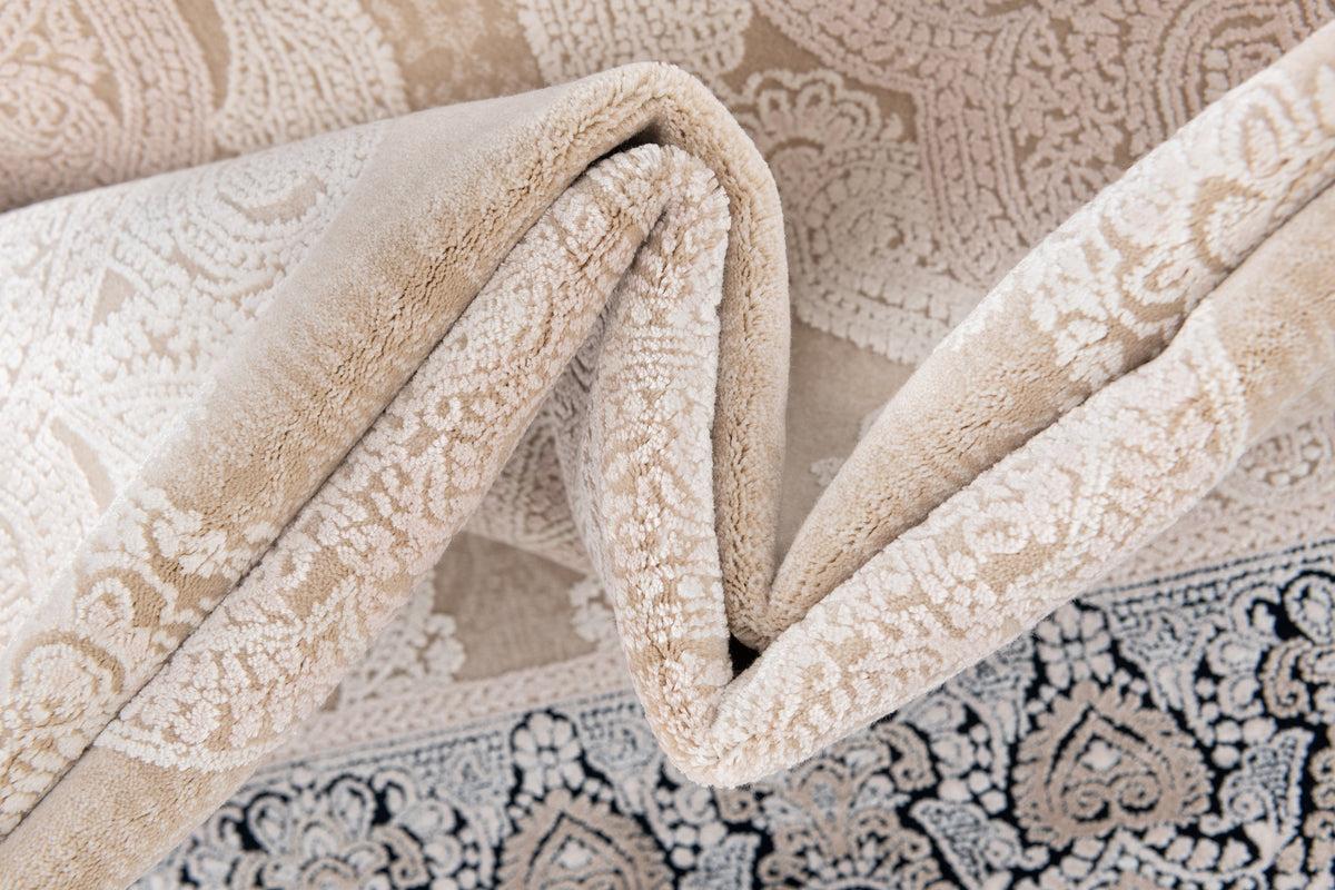 Rechteck Luxus Teppich Sion in Creme von Hadorn™ - Lifestyle Image