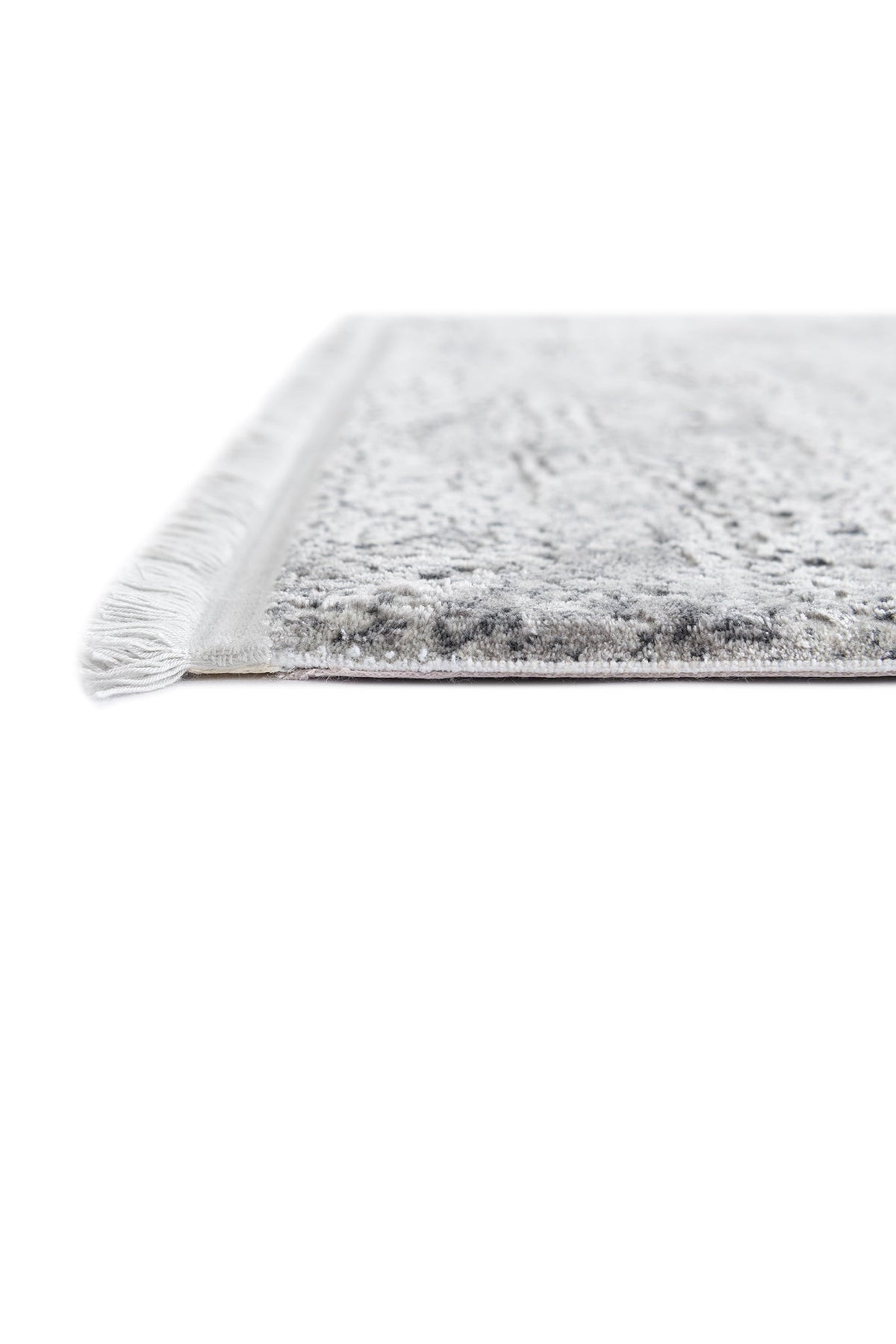 Rund Luxus Teppich Chiasso in Blau von Hadorn™ - Lifestyle Image