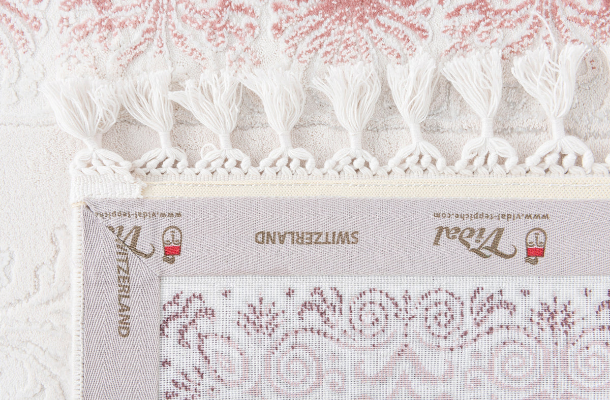 Rund Luxus Teppich Arosa in Weiss von Hadorn™ - Lifestyle Image