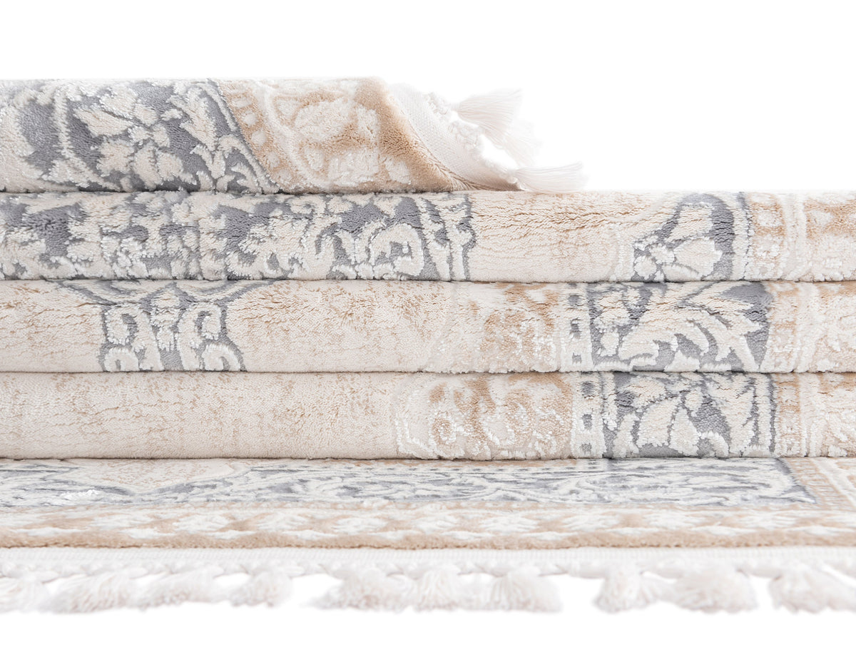 Rechteck Luxus Teppich Arosa in Grau von Hadorn™ - Lifestyle Image