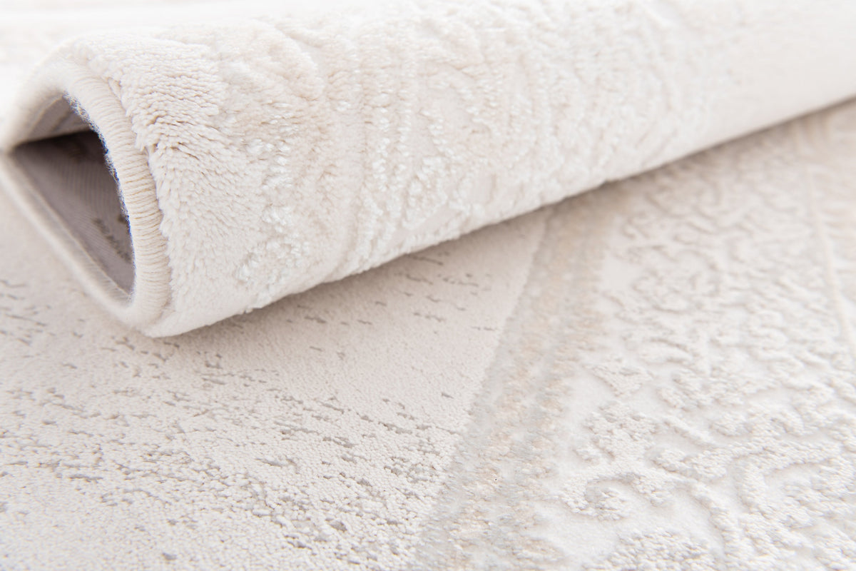 Läufer Luxus Teppich Lausanne in Weiss von Hadorn™ - Lifestyle Image