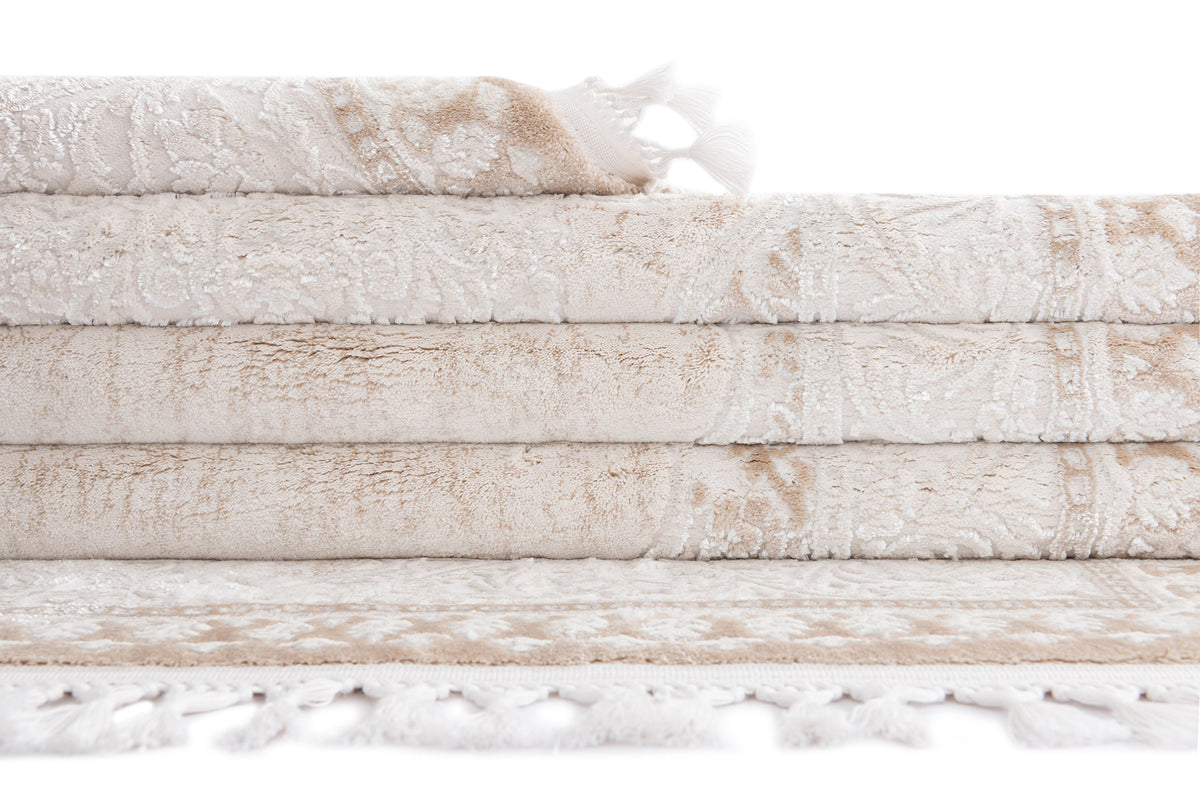 Rechteck Luxus Teppich Arosa in Weiss von Hadorn™ - Lifestyle Image