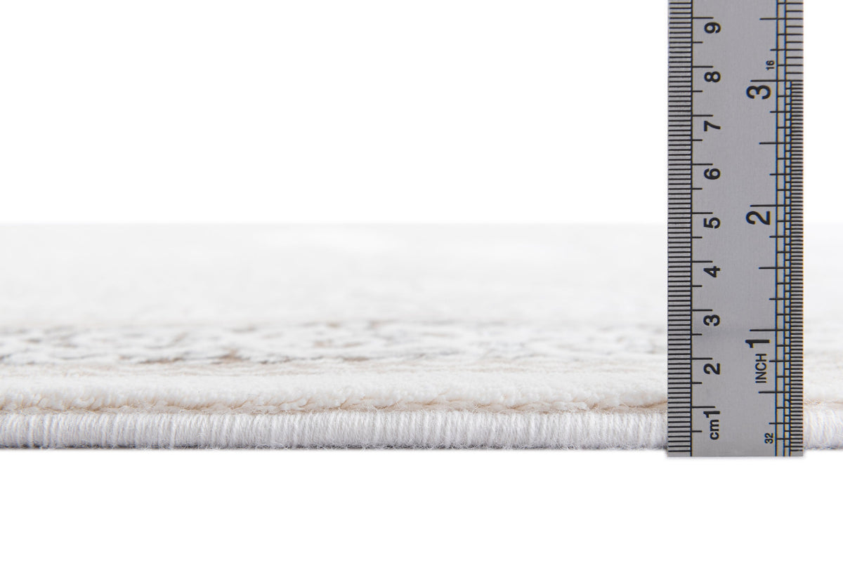 Rechteck Luxus Teppich Arosa in Weiss von Hadorn™ - Lifestyle Image