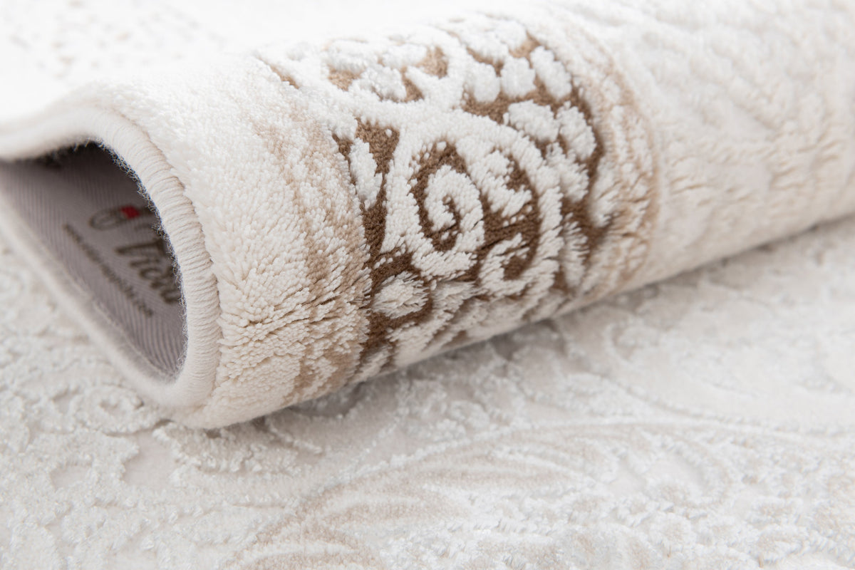 Rechteck Luxus Teppich Arosa in Weiss von Hadorn™ - Lifestyle Image