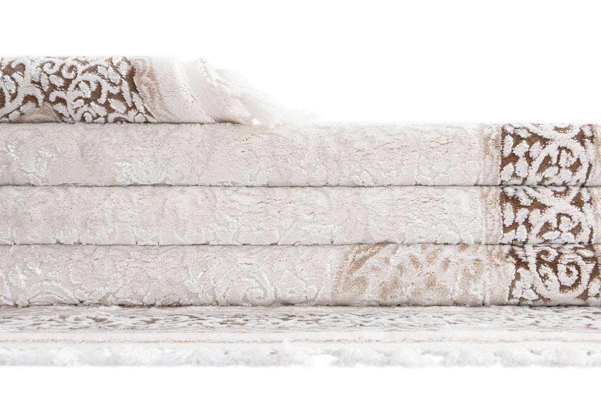 Rechteck Luxus Teppich Arosa in Weiss von Hadorn™ - Lifestyle Image