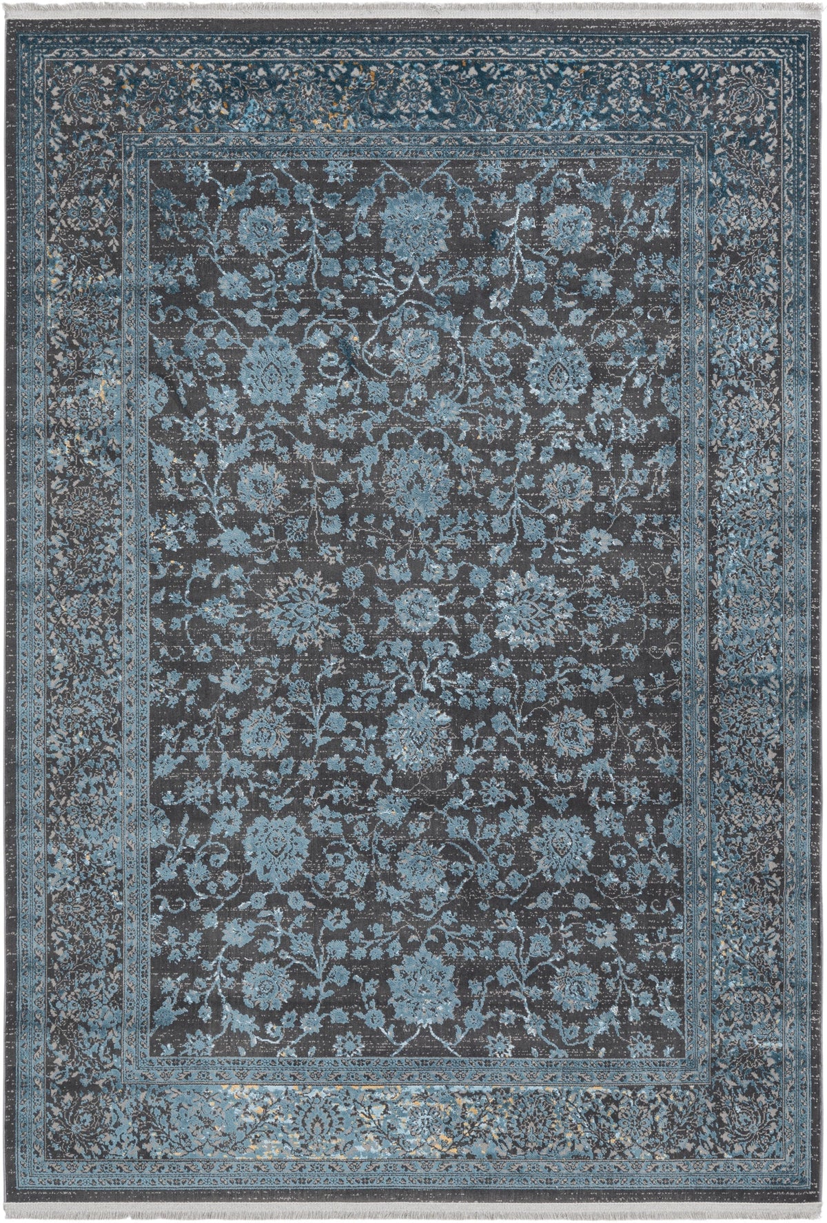 Rechteck Luxus Teppich Zurich in Grau von Hadorn™ - Lifestyle Image