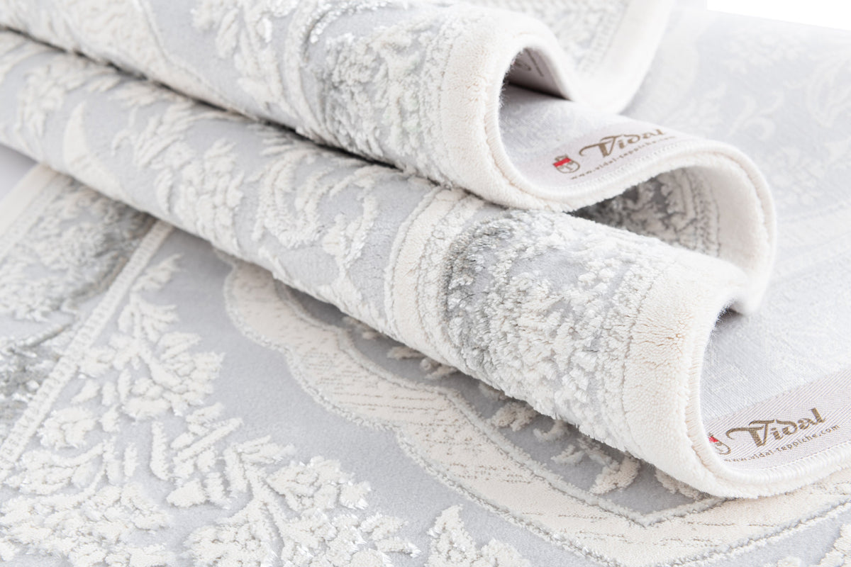 Oval Luxus Teppich Arosa in Weiss von Hadorn™ - Lifestyle Image