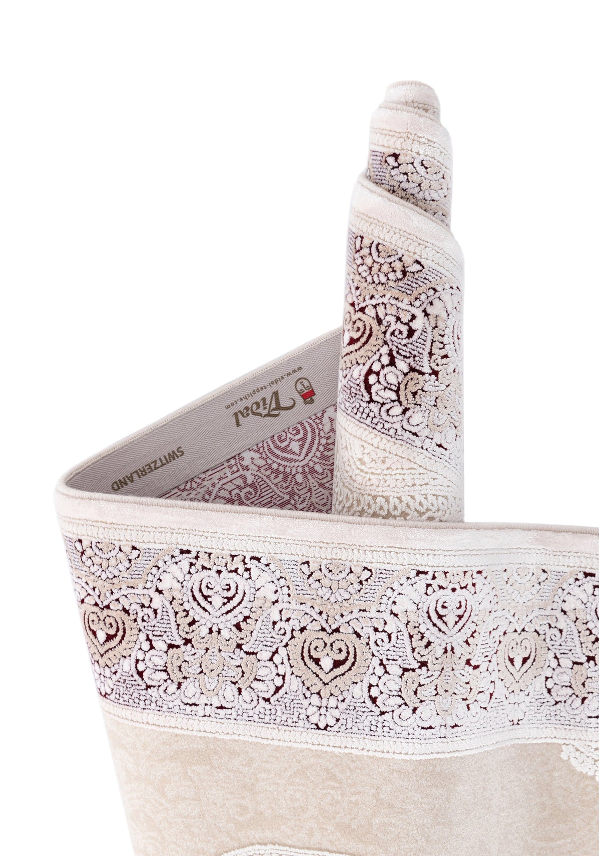 Rechteck Luxus Teppich Sion in Creme von Hadorn™ - Lifestyle Image
