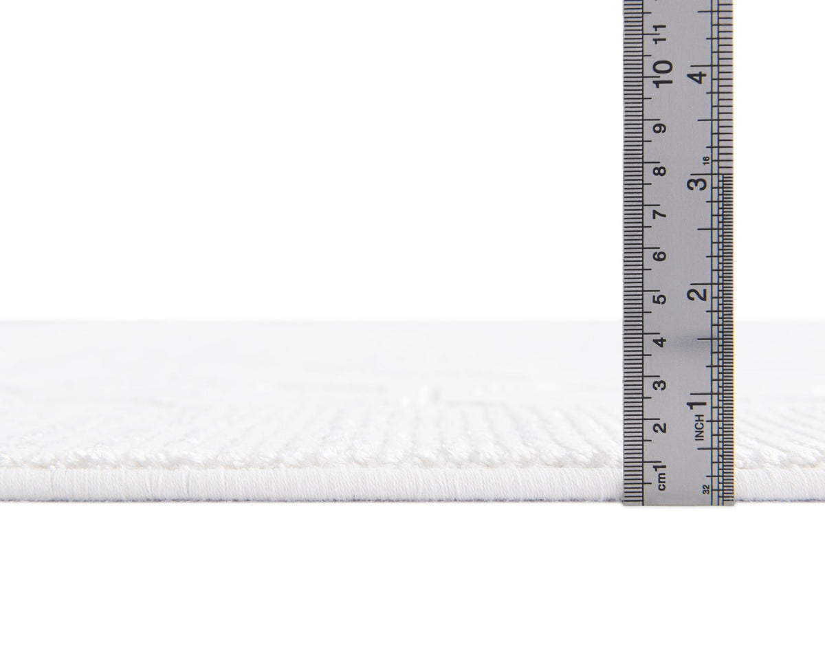 Rechteck Luxus Teppich Lausanne in Weiss von Hadorn™ - Lifestyle Image