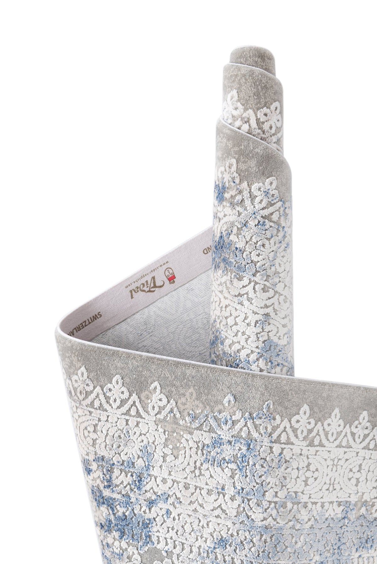 Läufer Luxus Teppich Flims in Grau von Hadorn™ - Lifestyle Image