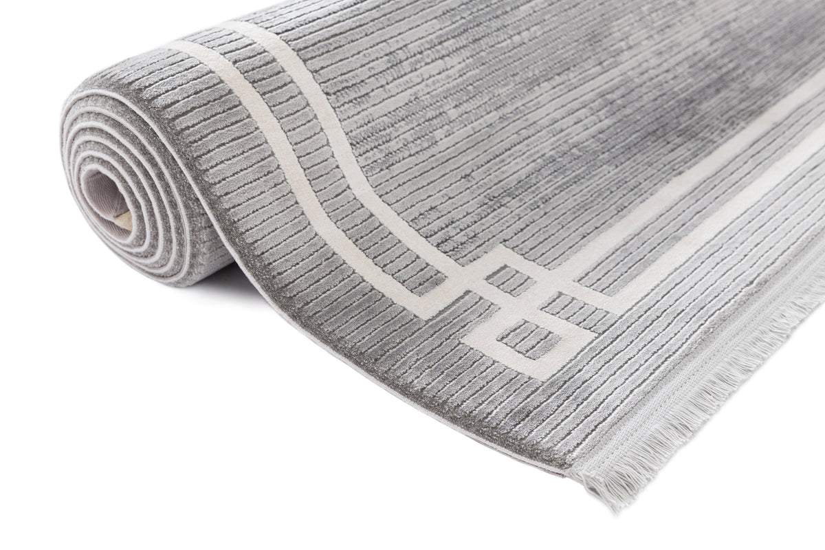 Läufer Luxus Teppich Flims in Grau von Hadorn™ - Lifestyle Image