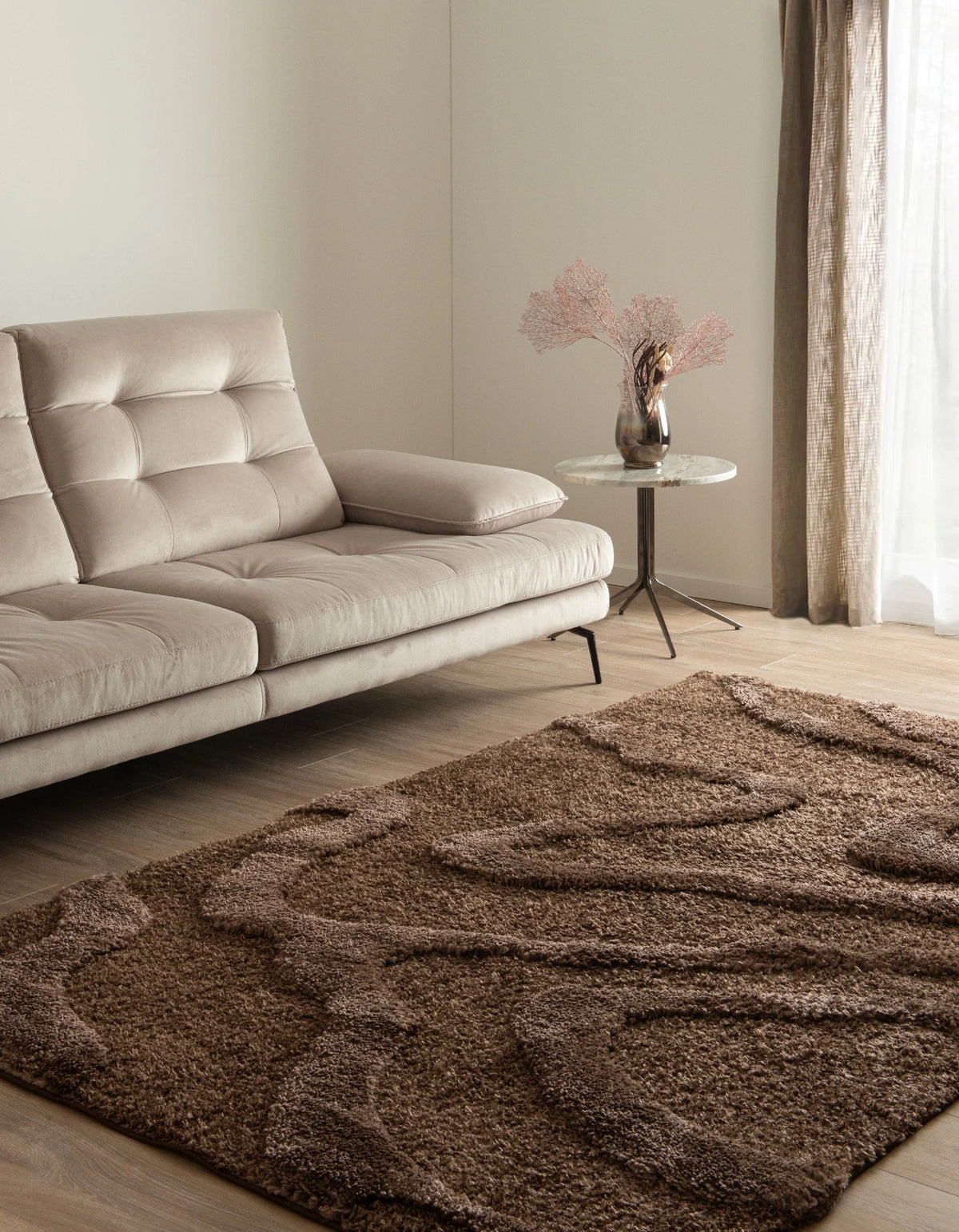 Rechteck Teppich Thun Arbor in Braun von Hadorn™ - Lifestyle Image