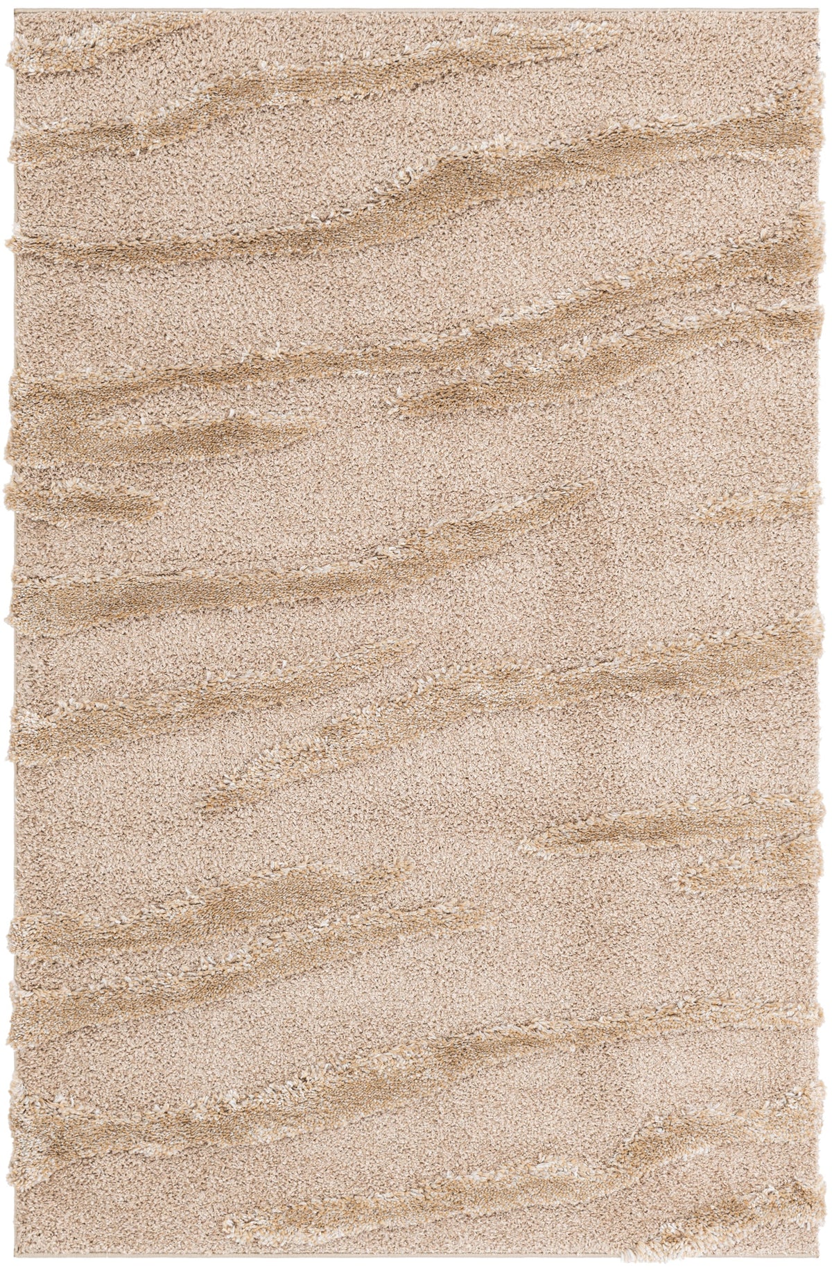 Rechteck Teppich Thun Glacies in Hellbraun von Hadorn™ - Lifestyle Image