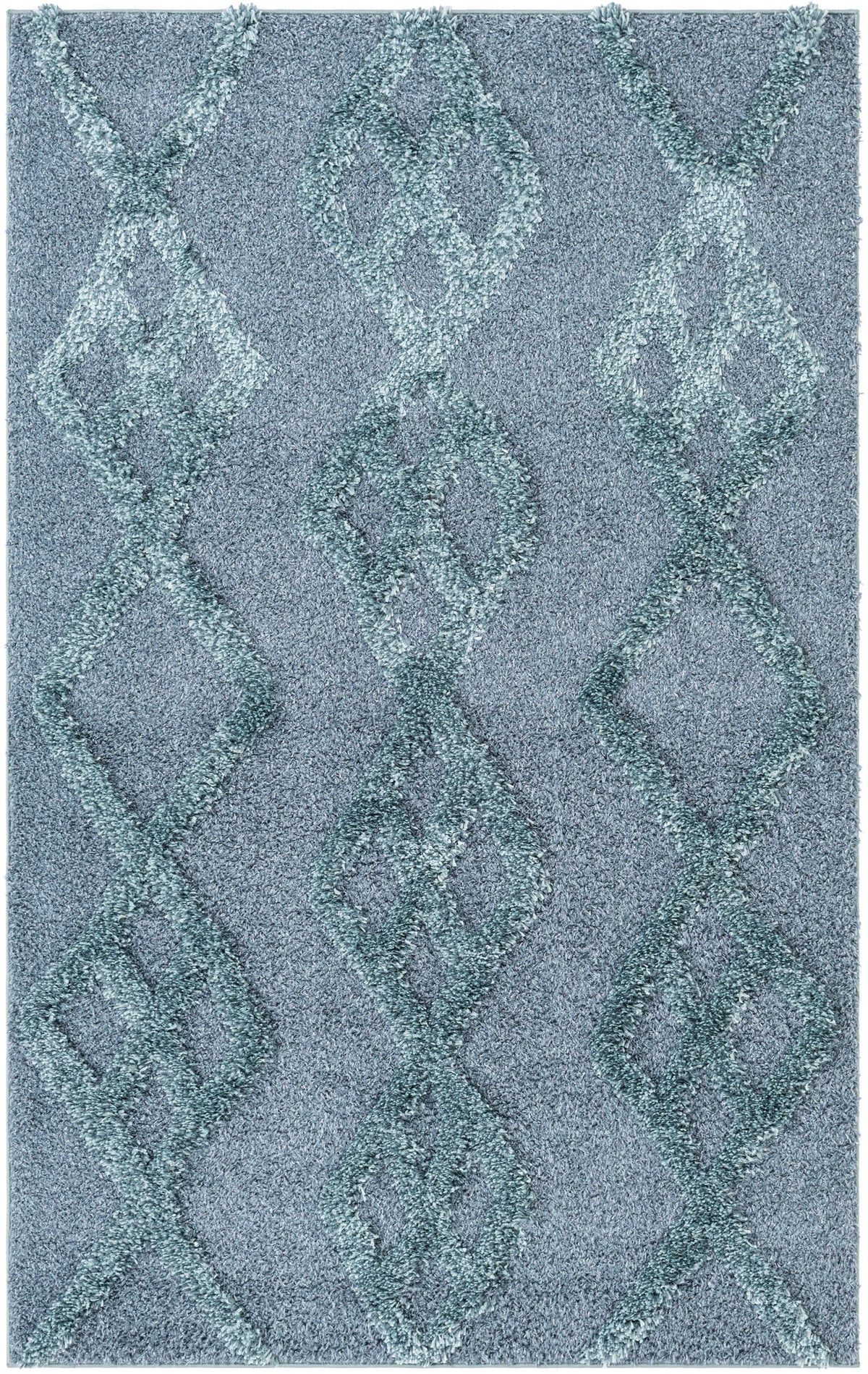 Rechteck Teppich Thun Tribus in Blau von Hadorn™ - Lifestyle Image