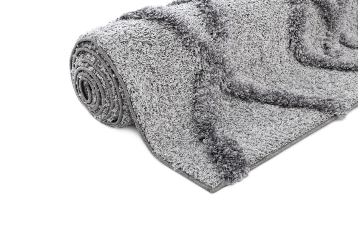 Rechteck Teppich Thun Tribus in Grau von Hadorn™ - Lifestyle Image