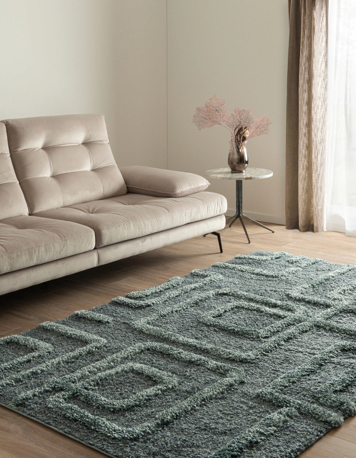 Rechteck Teppich Thun Artem in Blau von Hadorn™ - Lifestyle Image