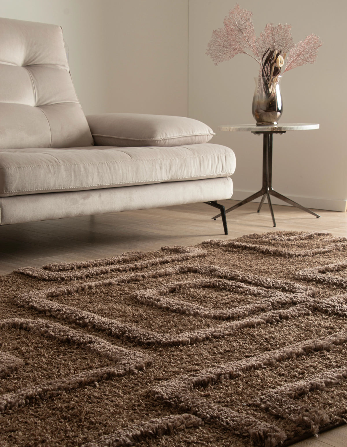 Rechteck Teppich Thun Artem in Braun von Hadorn™ - Lifestyle Image