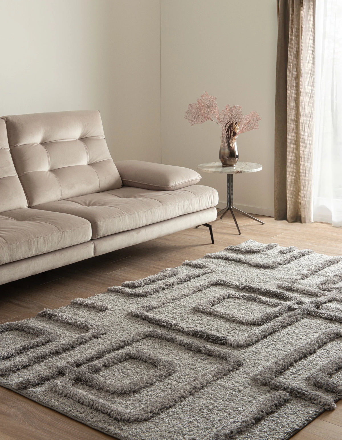 Rechteck Teppich Thun Artem in Grau von Hadorn™ - Lifestyle Image