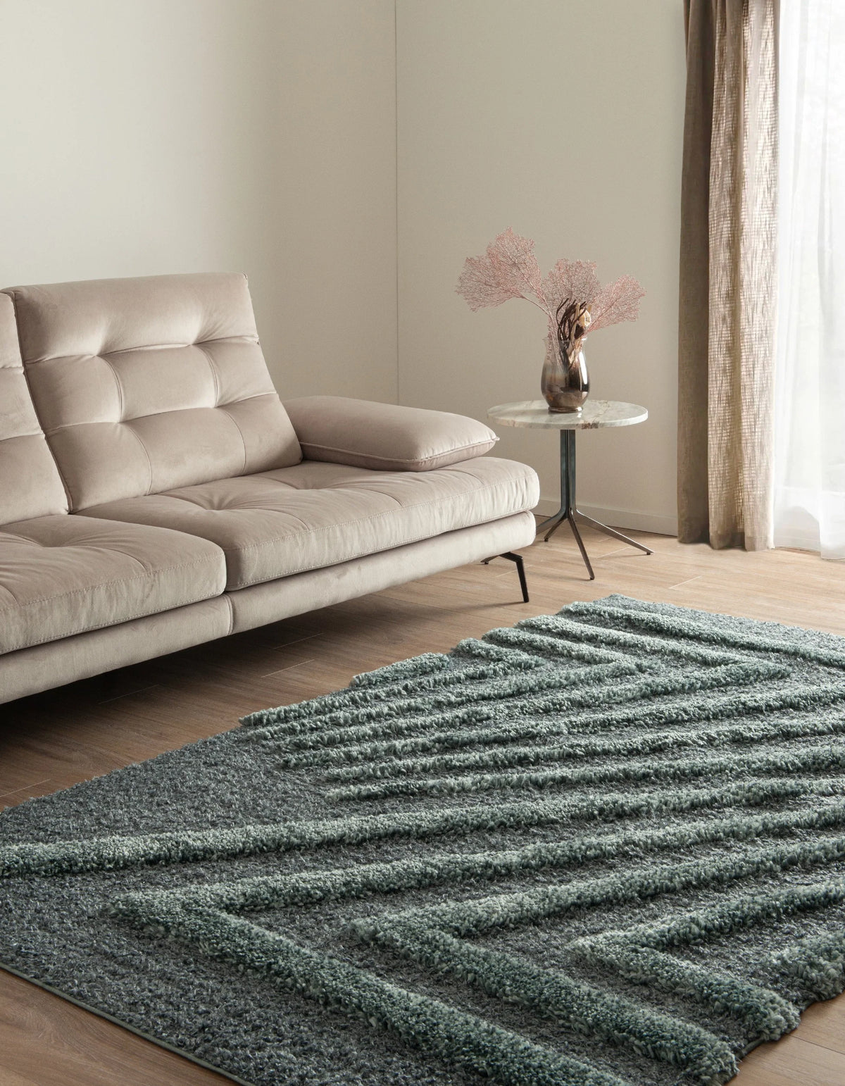 Rechteck Teppich Thun Avis in Blau von Hadorn™ - Lifestyle Image