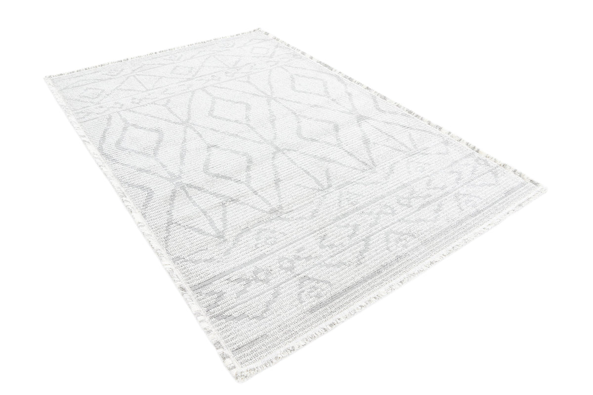 Rechteck Teppich St. Gallen Folklore in Grau von Hadorn™ - Lifestyle Image