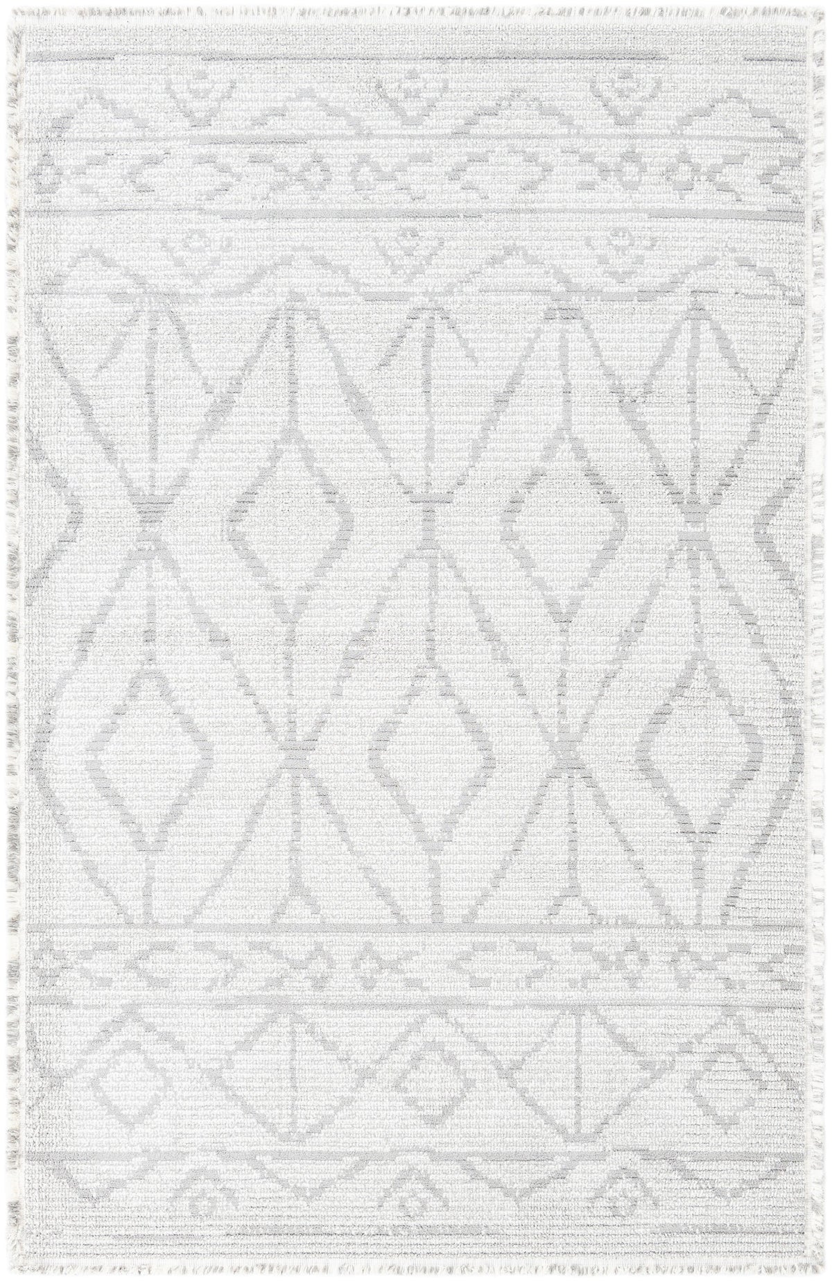 Rechteck Teppich St. Gallen Folklore in Grau von Hadorn™ - Lifestyle Image