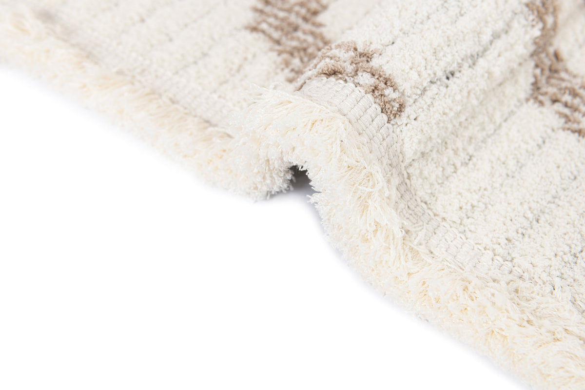 Rechteck Teppich St. Gallen Folklore in Weiss von Hadorn™ - Lifestyle Image