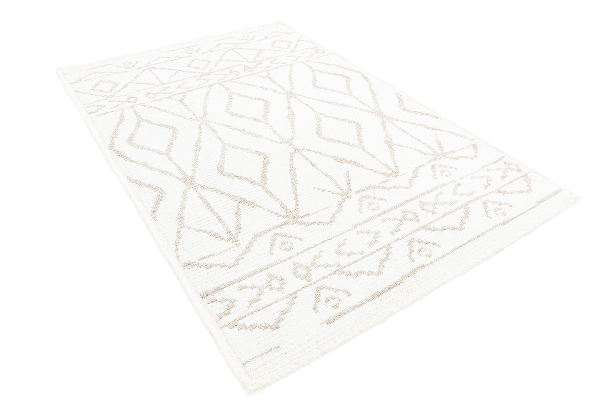 Rechteck Teppich St. Gallen Folklore in Weiss von Hadorn™ - Lifestyle Image