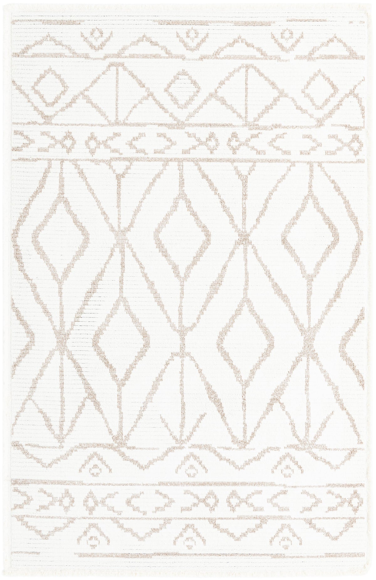 Rechteck Teppich St. Gallen Folklore in Weiss von Hadorn™ - Lifestyle Image