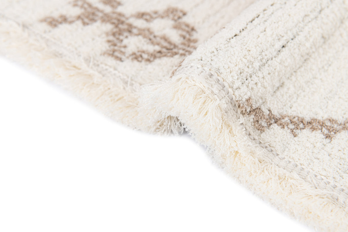 Rechteck Teppich St. Gallen Folklore in Weiss von Hadorn™ - Lifestyle Image