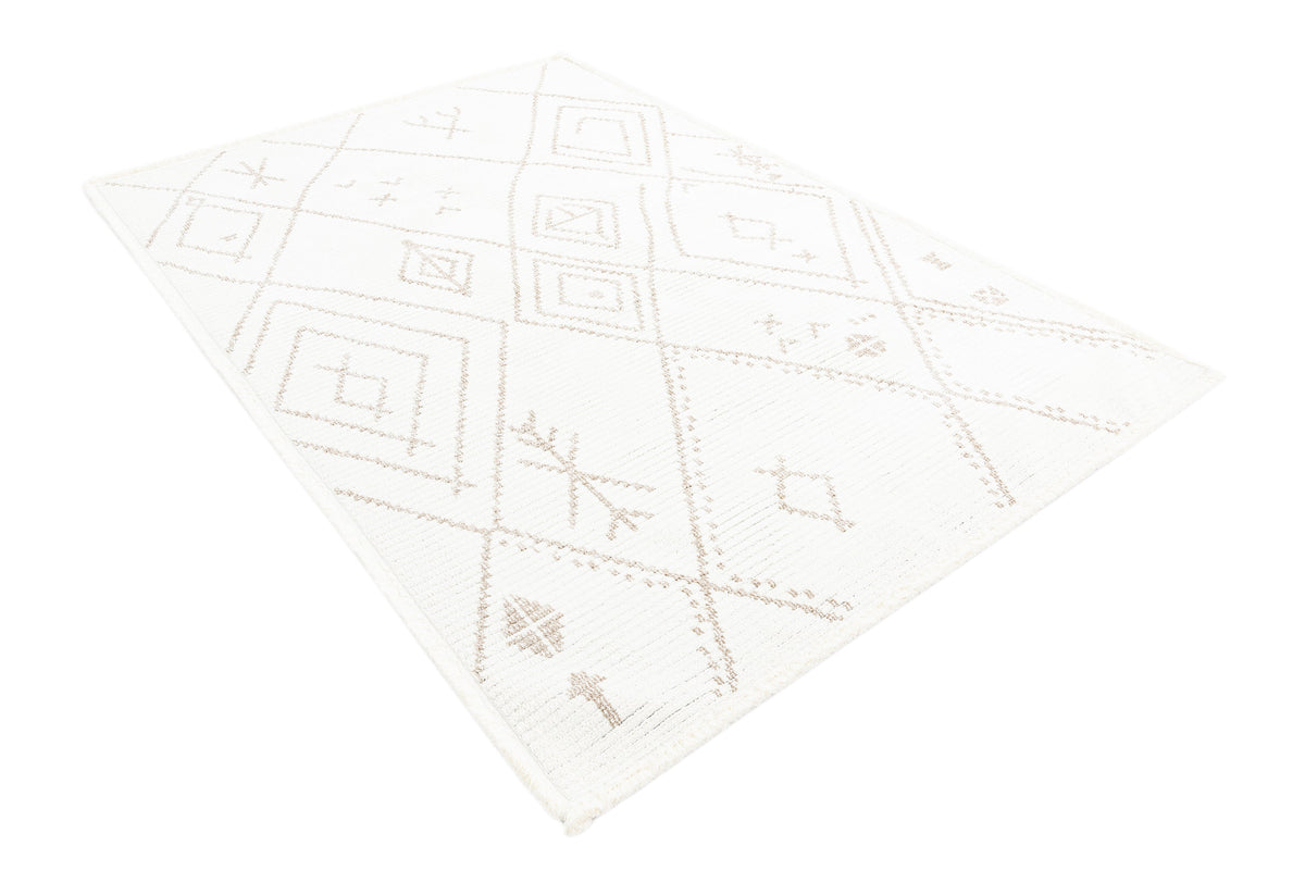 Rechteck Teppich St. Gallen Folklore in Weiss von Hadorn™ - Lifestyle Image