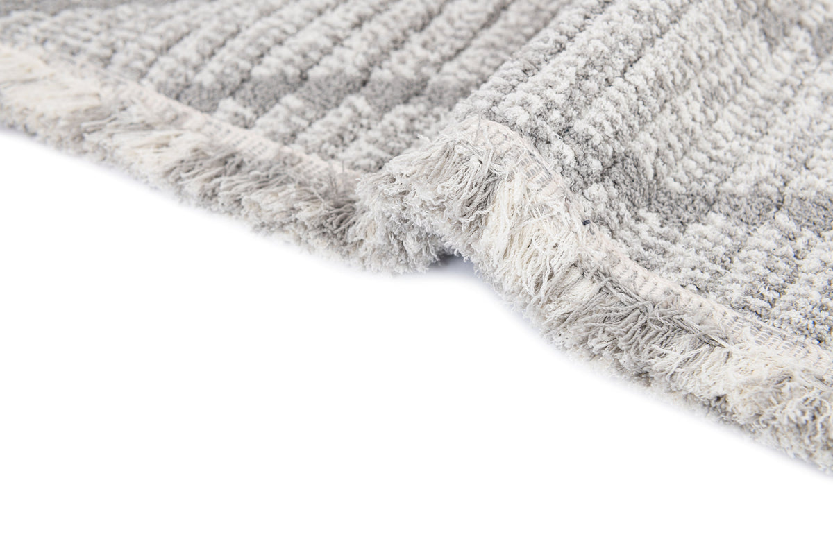 Rechteck Teppich St. Gallen Folklore in Grau von Hadorn™ - Lifestyle Image