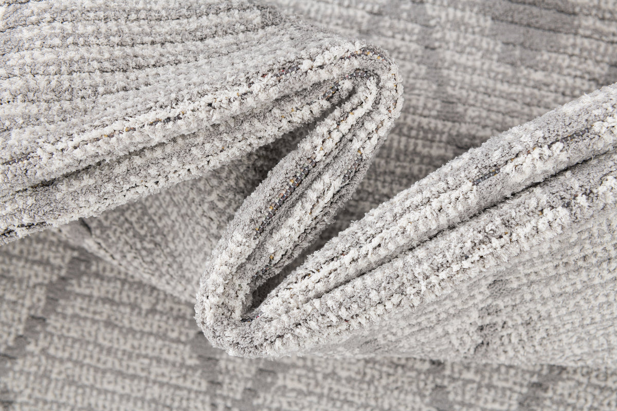 Rechteck Teppich St. Gallen Folklore in Grau von Hadorn™ - Lifestyle Image